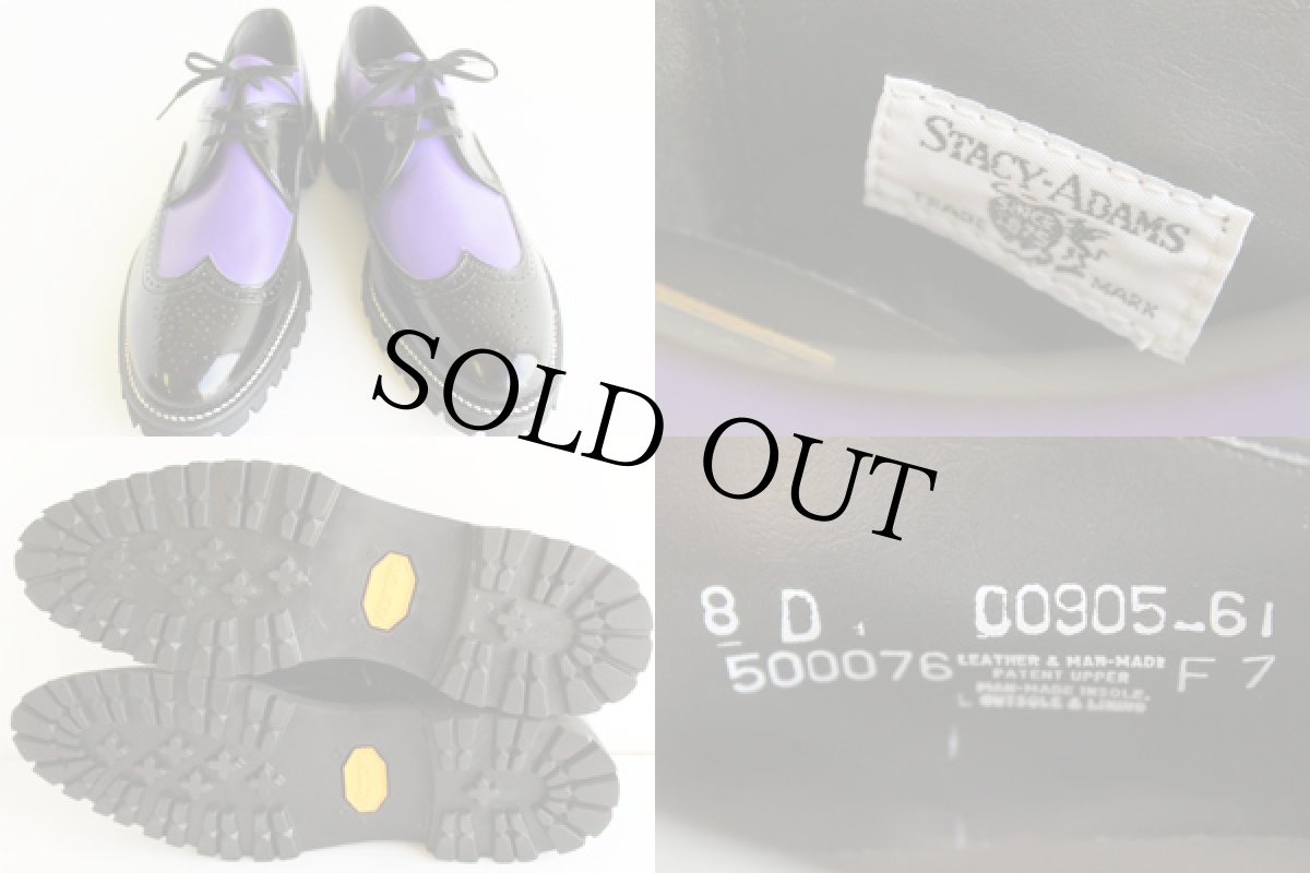 画像3: STACY ADAMSステイシーアダムス ツートンレザーシューズ8★革靴 (3)