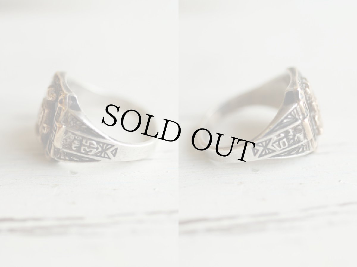 画像2: 30s BALFOUR 1935 シルバー カレッジリング★クラスリング (2)