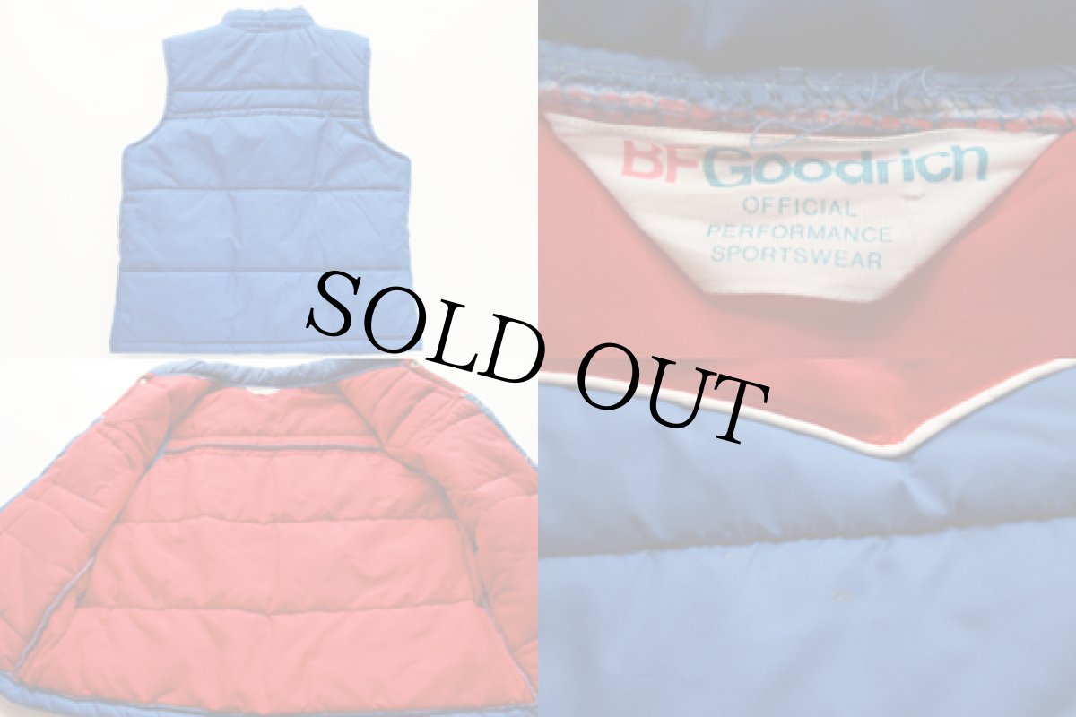 画像3: 70s BFGoodrich パッチ付き ツートン ヨーク切り替え 中綿入り レーシングベスト (3)