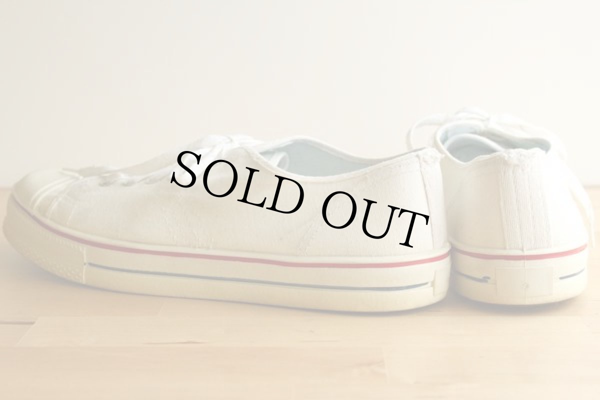 画像2: 70s USA製 キャンバス スニーカー ローカット 9.5 (2)