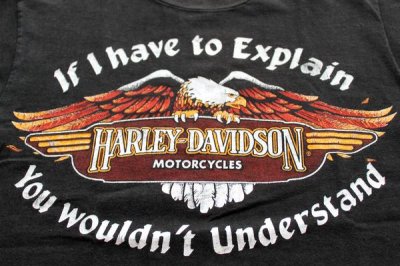 画像1: 80s USA製 HARLEY-DAVIDSONハーレー ダビッドソン コットンTシャツ M