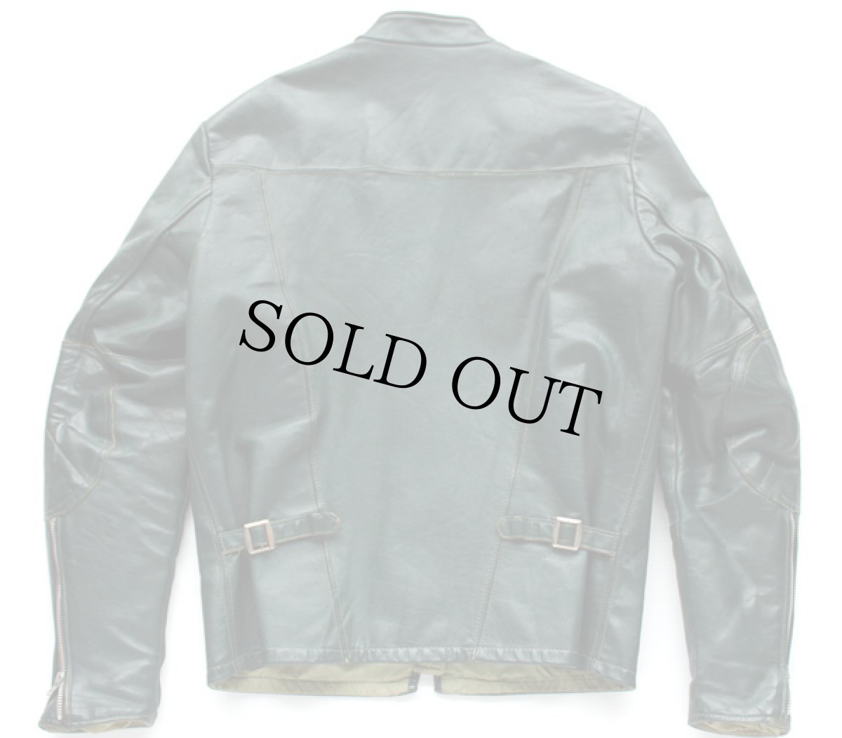 画像2: 70s SHIELDS シングルライダース レザージャケット 緑 (2)