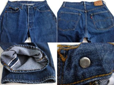 画像2: 70s USA製 Levi'sリーバイス 501 66後期 デニムパンツ W33 L33