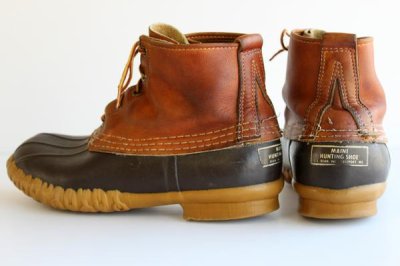 画像1: 80s USA製 L.L.Bean メインハンティング ビーンブーツ 7W