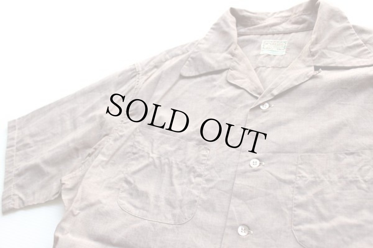 画像2: 50s USA製 McGREGORマクレガー 半袖 オープンカラーシャツ ML (2)