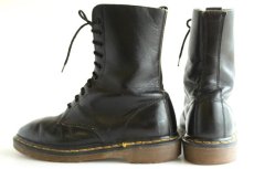 画像2: 英国製 DR.MARTENSドクターマーチン 10ホールブーツ 黒 UK8 (2)