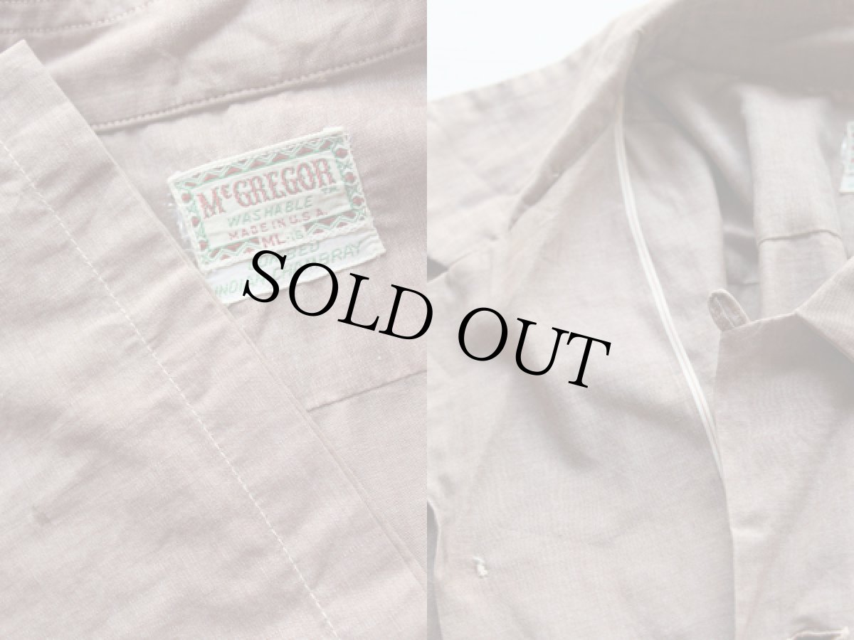 画像3: 50s USA製 McGREGORマクレガー 半袖 オープンカラーシャツ ML (3)