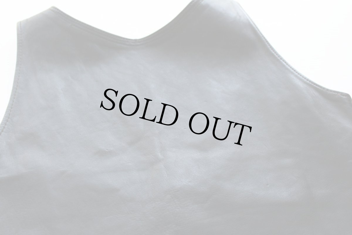 画像5: 60s レースアップ レザーベスト (5)