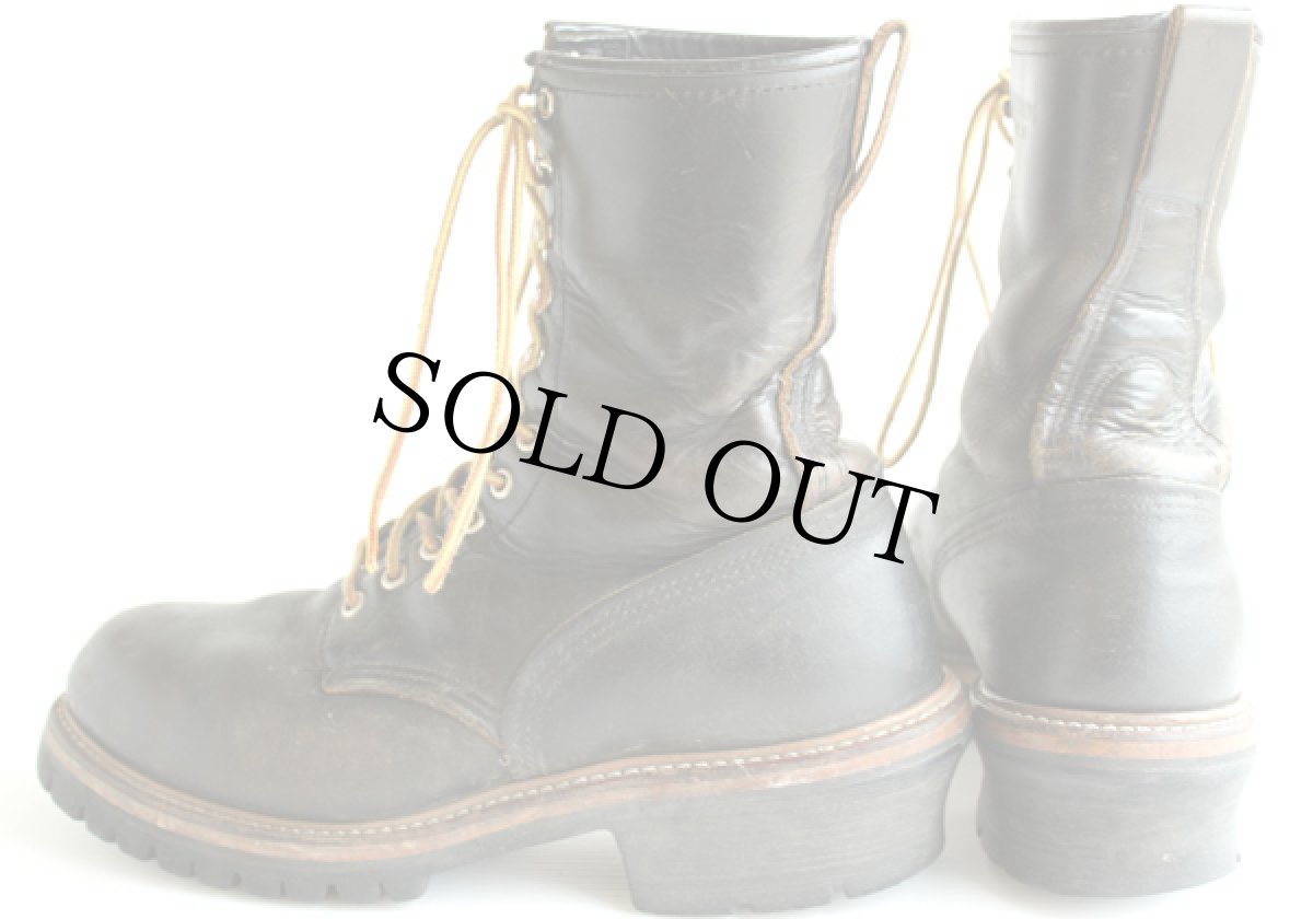 画像2: 90s USA製 REDWING レッドウイング PT83 ロガーブーツ 2218 茶芯 10D (2)