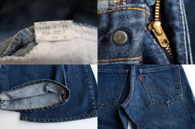 画像2: 70s USA製 Levi's リーバイス 684 デニムパンツ w28 L31★ベルボトム ビッグベル