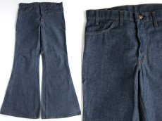 画像1: デッドストック★70s USA製 Levi'sリーバイス 684 デニムパンツ w36 L32★ベルボトム ビッグベル (1)