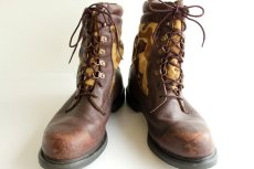 画像3: 80s USA製 REDWINGレッドウイング 犬タグ ダックハンターカモ GORE- TEXゴアテックス ハンティングブーツ 10.5 (3)