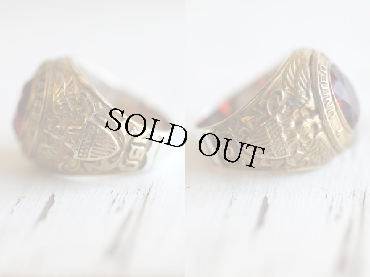 画像2: ビンテージ U.S.NAVY ミリタリーリング★USN シルバー (2)