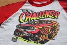 画像2: 70s DODGE CHALLENGER ツートン ラグラン 七分袖Tシャツ (2)