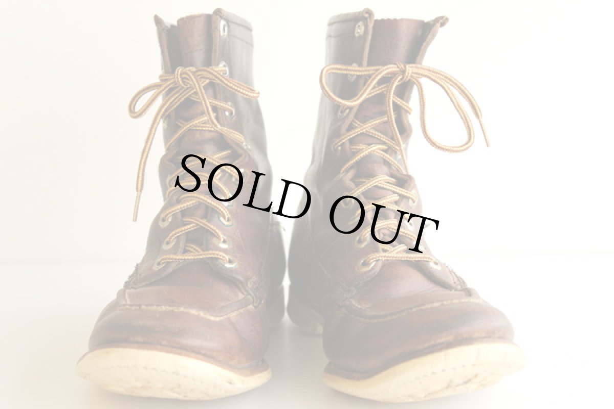 画像3: 50s CHIPPEWAチペワ ワークブーツ 茶 (3)