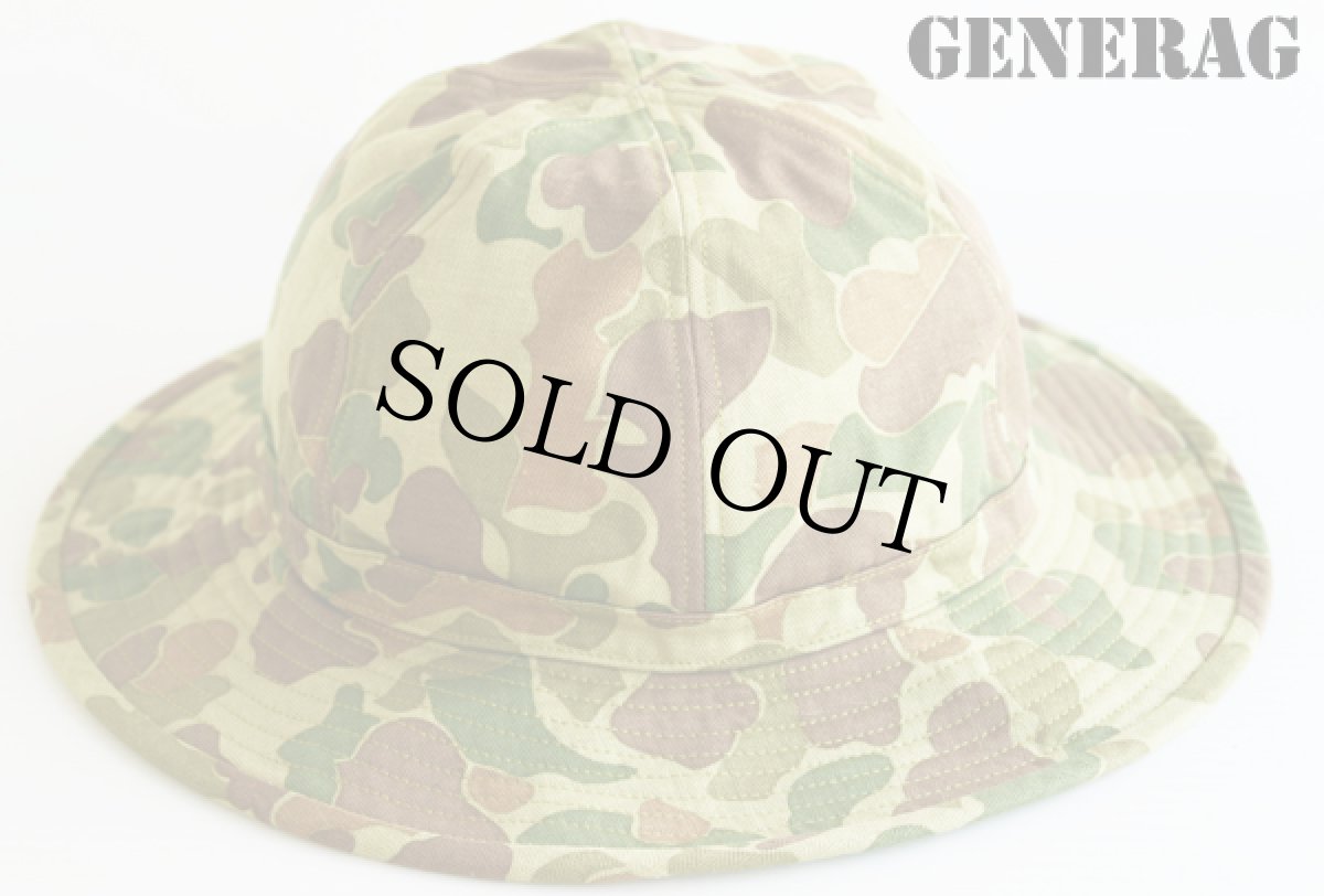 画像1: 新品★日本製 GENERAG USMC ダックハンターカモ HBT ヘリンボーンツイル ハット M (1)
