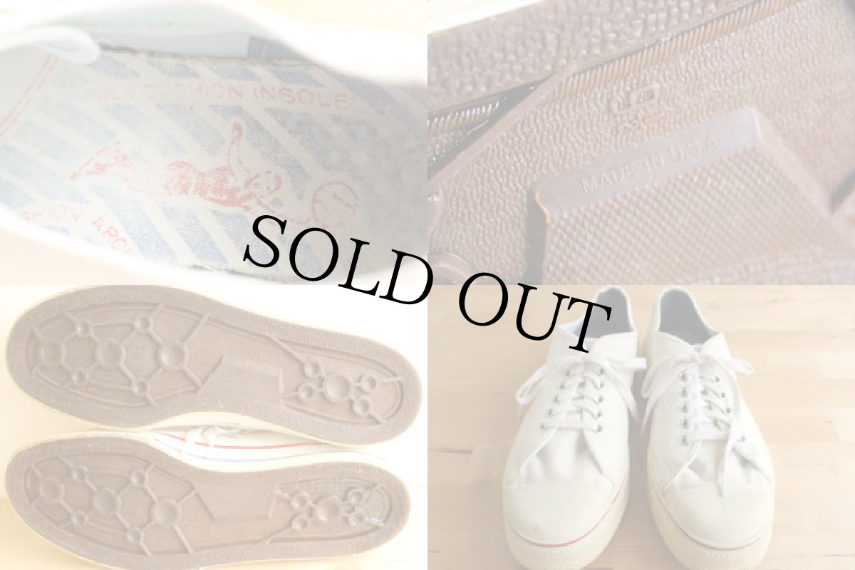 画像3: 70s USA製 キャンバス スニーカー ローカット 9.5 (3)