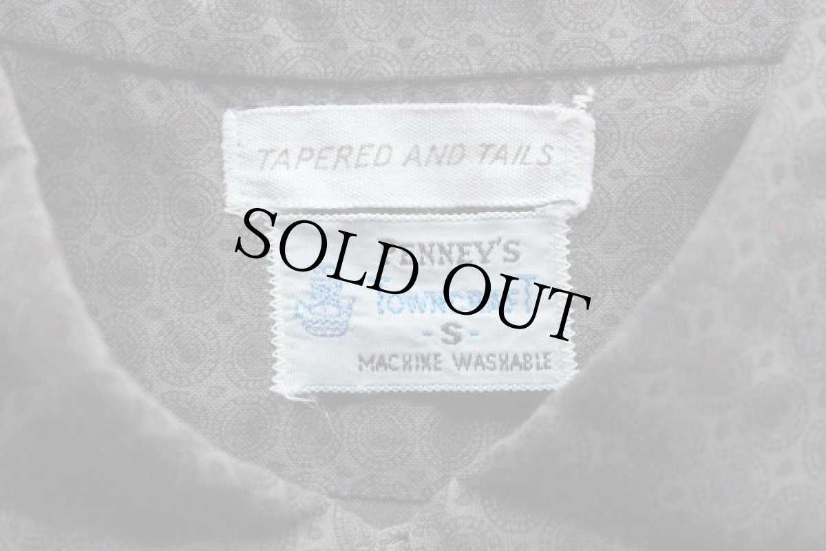 画像3: 60s PENNEY'S TOWNCRAFT 総柄 プルオーバー 半袖 コットンシャツ S (3)