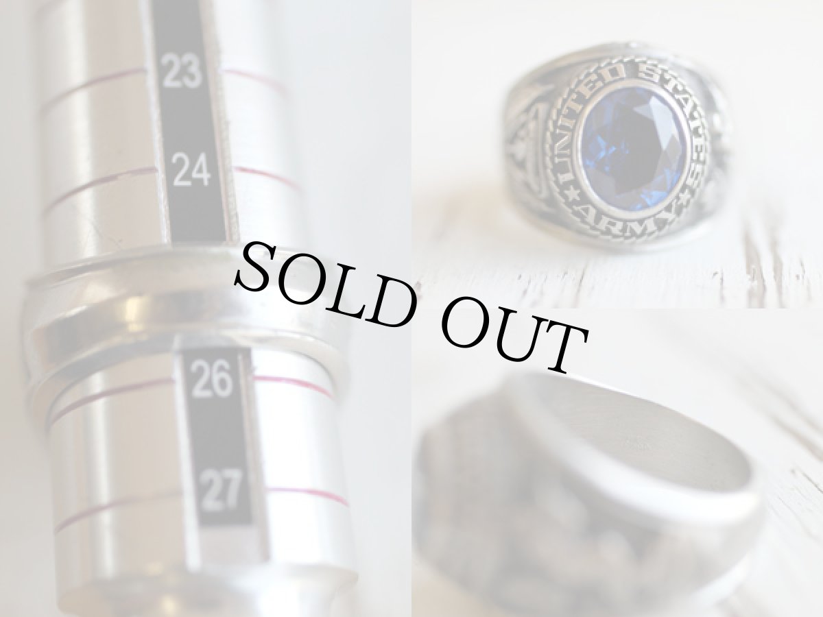 画像3: ビンテージ U.S.ARMY ミリタリーリング★シルバー  (3)