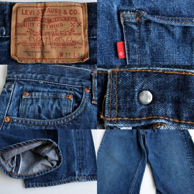 画像2: 70s USA製 Levi'sリーバイス 501 シングル 66前期 デニムパンツ W35 L34