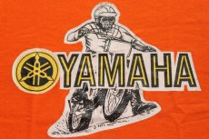 画像1: 80s YAMAHAヤマハ モトクロス Tシャツ オレンジ M (1)