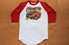 画像1: 70s DODGE CHALLENGER ツートン ラグラン 七分袖Tシャツ (1)