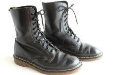 画像1: 英国製 DR.MARTENSドクターマーチン 10ホールブーツ 黒 UK8 (1)