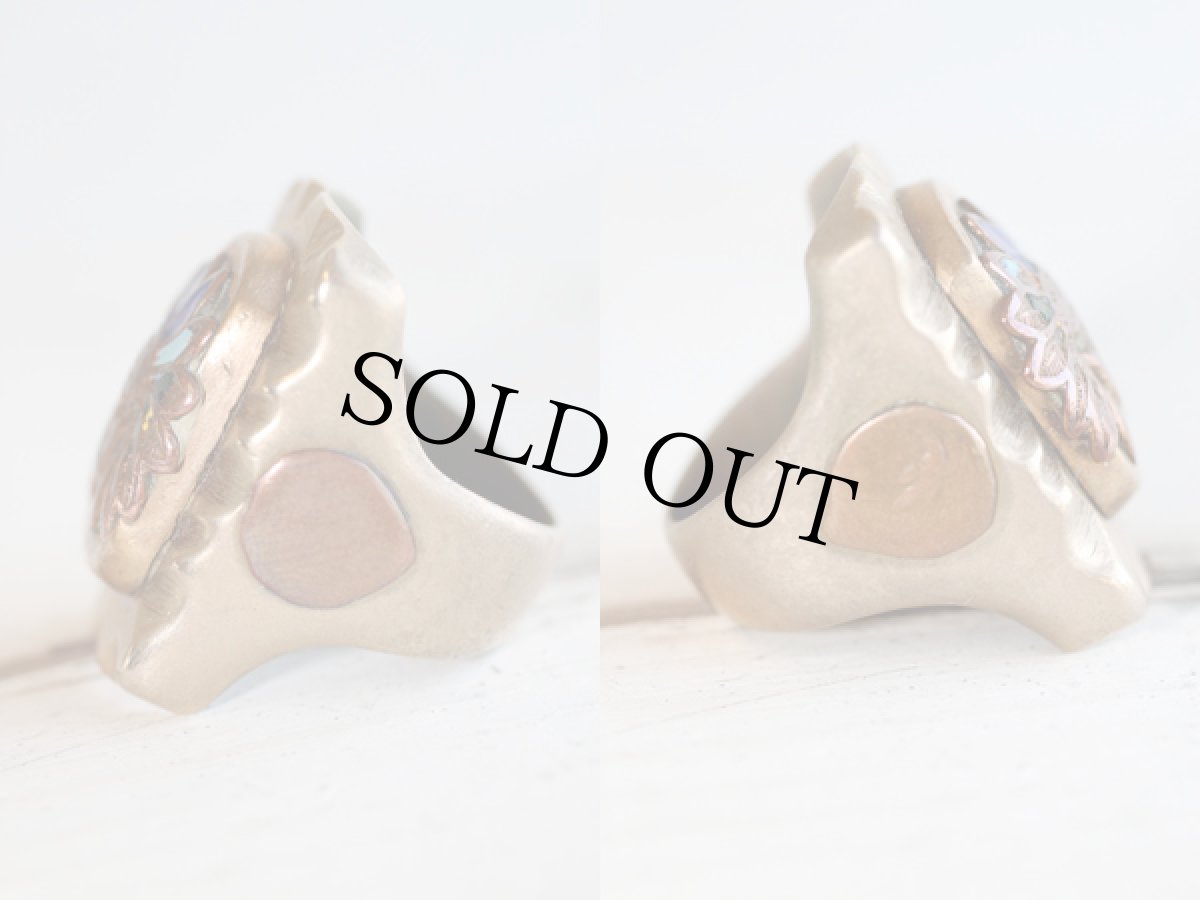 画像2: ビンテージ メキシコ製 インディアン メキシカンリング (2)