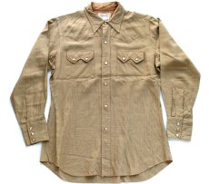 画像1: 50s HBARC チェック レーヨン ウエスタンシャツ 15 (1)