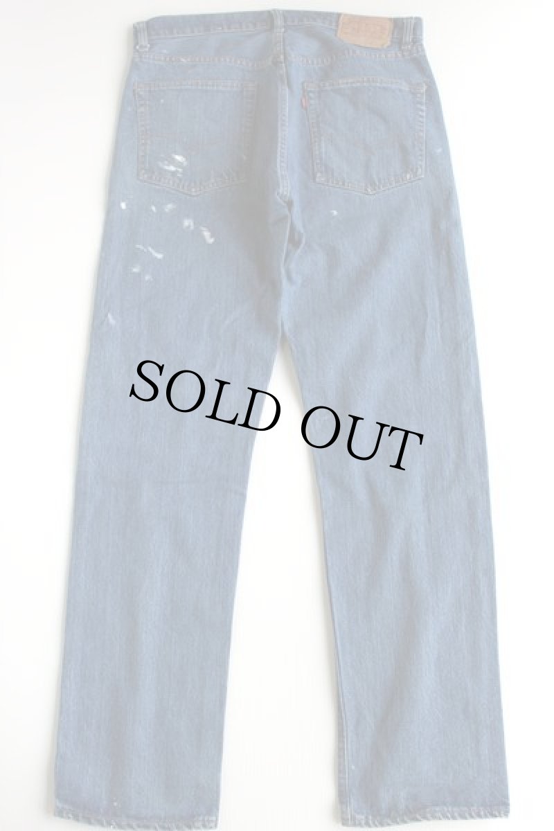 画像2: 70s USA製 Levi'sリーバイス 505 シングル 66前期 デニムパンツ ペンキ飛び w36 L33 (2)