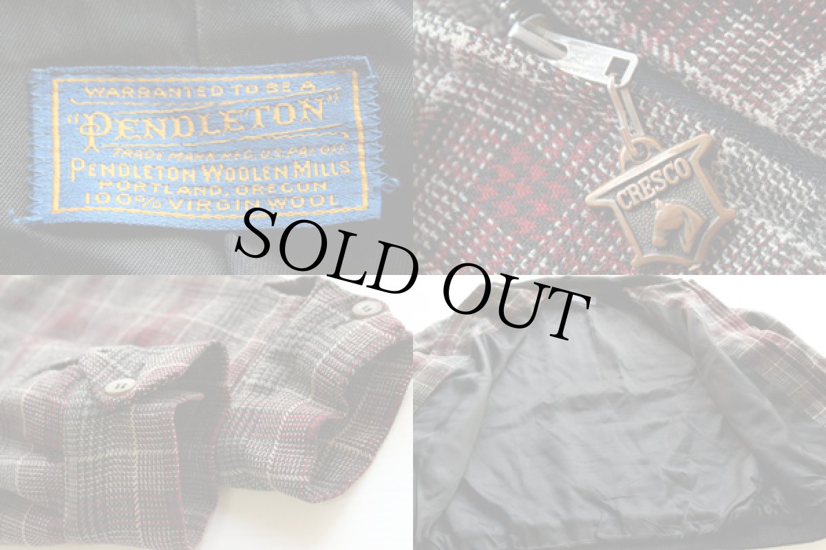 画像3: 50s PENDLETONペンドルトン チェック ウールジャケット (3)