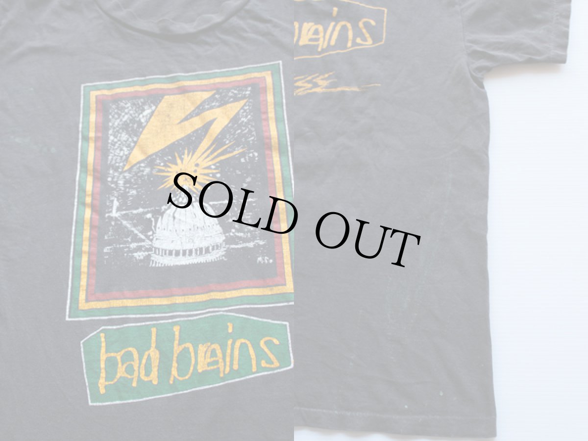 画像3: 80s bad brainsバッドブレインズ コットンTシャツ 黒 (3)