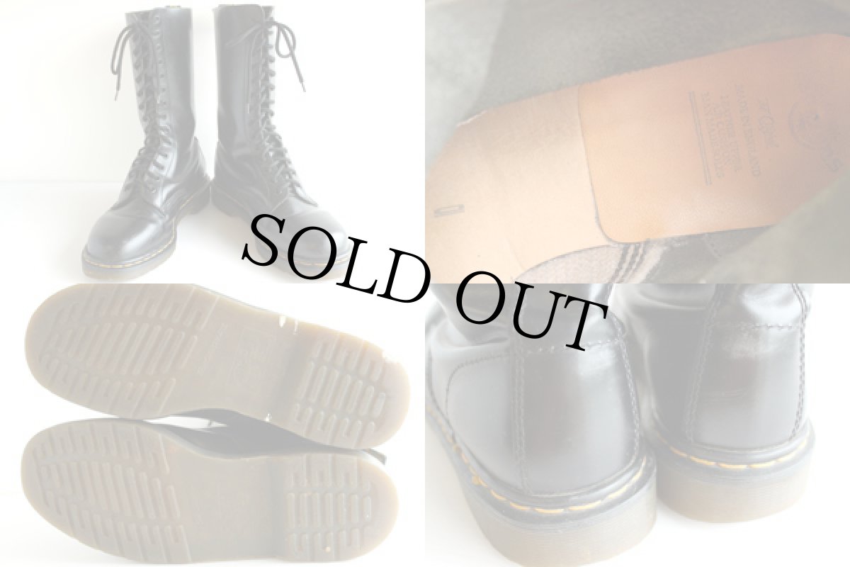 画像3: 英国製 DR.MARTENSドクターマーチン 14ホールブーツ ブラック UK10 (3)