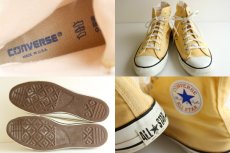 画像3: 90s USA製 CONVERSEコンバース ALL STARオールスターHI 薄黄 11 (3)