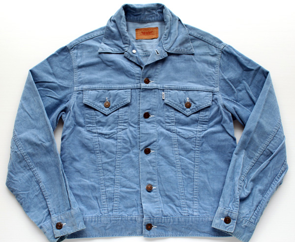 70s Levi's リーバイス コーデュロイジャケット 水色 - Sixpacjoe Web Shop