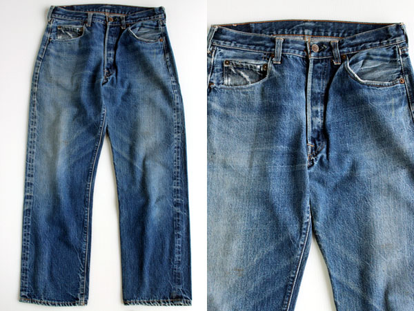 60s LEVI'Sリーバイス 501 BIGE デニムパンツ w32 - Sixpacjoe Web Shop