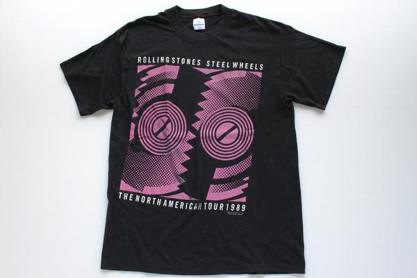 80s USA製 ROLLING STONESローリングストーンズ THE NORTH AMERICAN TOUR 1989 バンドTシャツ