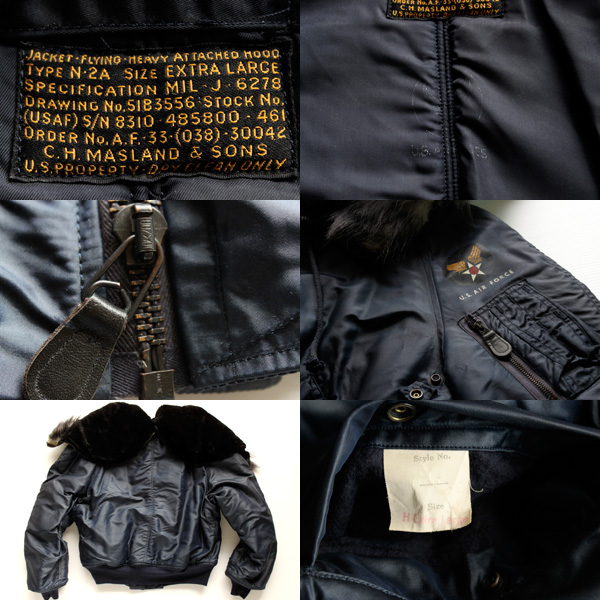 50s L USAF N-2A FLIGHT JACKET