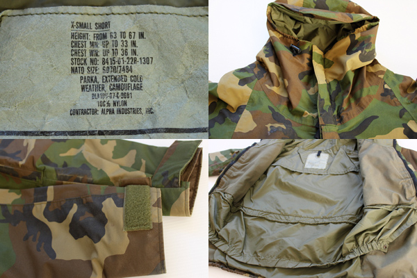 80s 米軍 U.S.ARMY ECWCS GEN1 ウッドランドカモ GORE-TEXゴアテックス