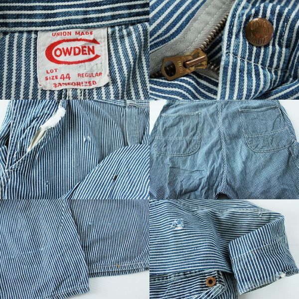 50s COWDEN ヒッコリー オールインワン 44R☆つなぎ - Sixpacjoe Web Shop