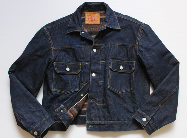 50s LEVI'Sリーバイス 517XX レザーパッチ デニムジャケット 42☆2nd 