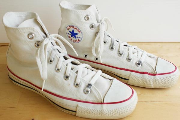 90s USA製 CONVERSEコンバース ALL STARオールスター HI 白 8 ...