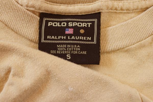 90s USA製 POLO SPORT ラルフローレン SPORTSMAN コットンTシャツ S 