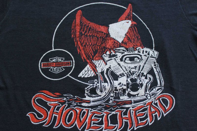 70s USA製 HARLEY-DAVIDSON ハーレー ダビッドソン ショベルヘッド T