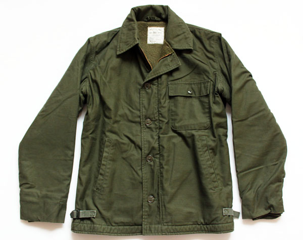 80s 米軍 U.S.NAVY A-2 デッキジャケット L - Sixpacjoe Web Shop