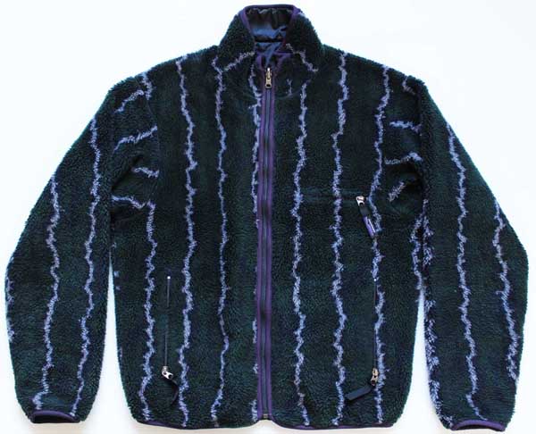 90s USA製 patagoniaパタゴニア サンダー柄 グリセード リバーシブル