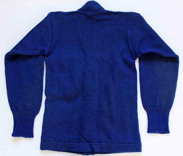 50s SAND KNIT レタードカーディガン 青 38 - Sixpacjoe Web Shop