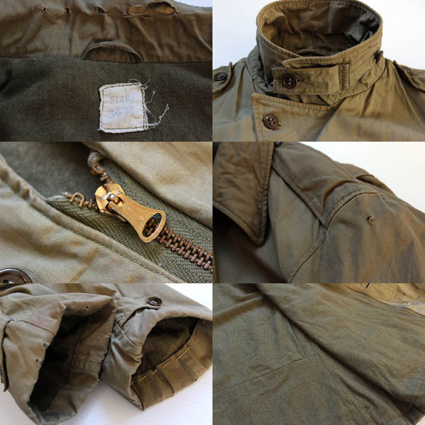 40s 米軍 U.S.ARMY M-41 フィールドジャケット 36 - Sixpacjoe Web Shop