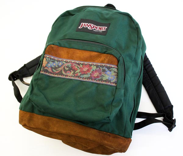 90s USA製　JANSPORT　リュック　ジャンスポーツ　ボトムレザー