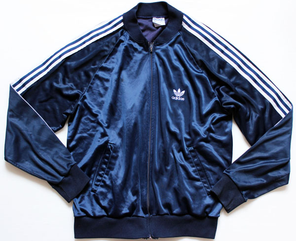 80s USA製 adidasアディダス ATP ジャージ 紺 L☆トラックジャケット 